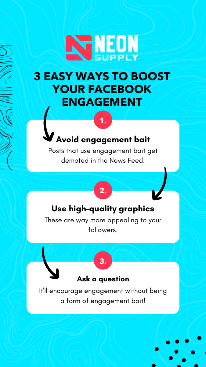 NS-Infographic Template-Blue-3 Easy Ways to Boost Your Facebook Engagement